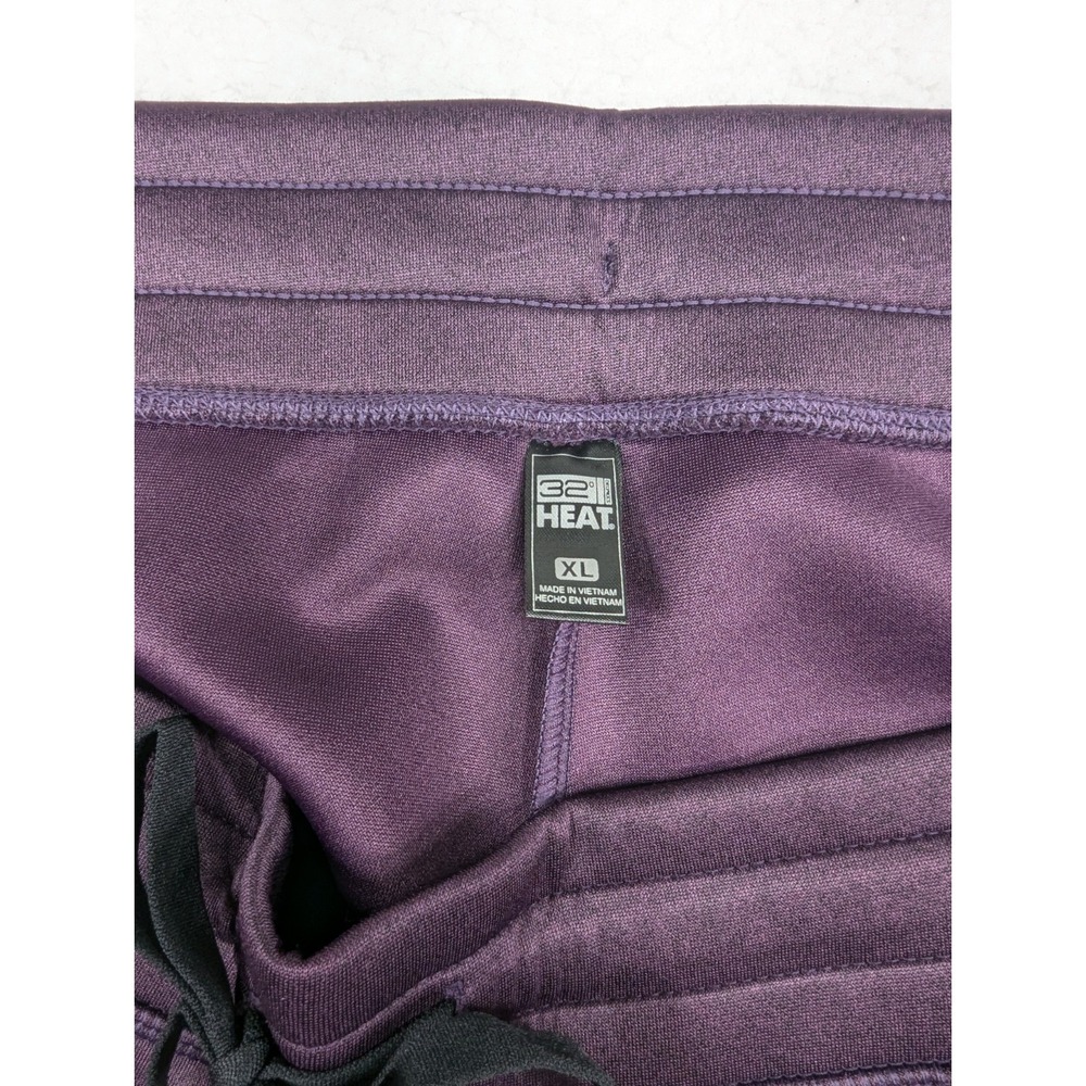 WOMEN 32 Degrees Heat Tech H Purple‎ Fleece Jogger Pants XL - Picture 10 of 11